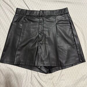 ZARA Leather Shorts